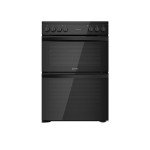 60cm Black Double Oven Electric Cooker