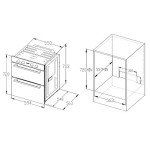 Cookology 60cm Large Built Under Double Oven