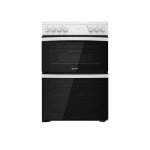 60cm White Double Oven Electric Cooker