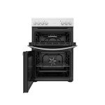 60cm White Double Oven Electric Cooker
