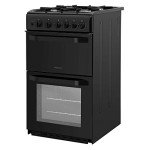 Hotpoint 50cm Black Double Cavity Gas Cooker