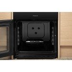 Hotpoint 50cm Black Double Cavity Gas Cooker