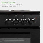 Willow 50cm Electric Cooker with 4 Zone Hob