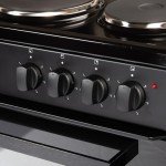 Cookology 50cm Electric Twin Cavity Cooker - Black