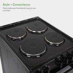 Willow 50cm Twin Cavity Electric Cooker - Black