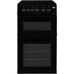 Beko 50cm Twin Cavity Electric Ceramic Cooker Black