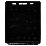 Beko 50cm Twin Cavity Electric Ceramic Cooker Black