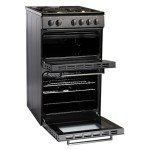 Cookology 50cm Electric Twin Cavity Cooker - Black