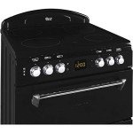 Leisure 600mm Black Fan Assisted Double Oven