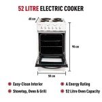 Haden 52L Freestanding Electric Cooker, White