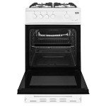 Beko KSG580W 50cm White Gas Cooker with 4 Burners