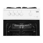 Beko KSG580W 50cm White Gas Cooker with 4 Burners