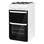 Hotpoint 50cm Double Gas Cooker in White