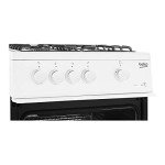 Beko KSG580W 50cm White Gas Cooker with 4 Burners