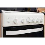 Hotpoint 50cm Double Gas Cooker in White