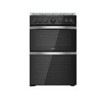 Indesit 60cm Double Oven Gas Cooker - Black