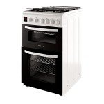 Hotpoint 50cm Double Cavity Gas Cooker - White