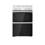 Indesit White 60cm Double Oven Gas Cooker