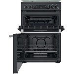 Cannon 60cm Grey Double Oven Gas Cooker