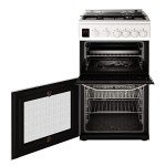 Hotpoint 50cm Double Cavity Gas Cooker - White
