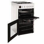 Hotpoint 50cm Double Cavity Gas Cooker - White