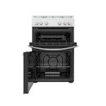 Indesit White 60cm Double Oven Gas Cooker