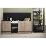 Hotpoint 50cm Double Cavity Gas Cooker - White