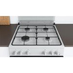 Indesit White 60cm Double Oven Gas Cooker