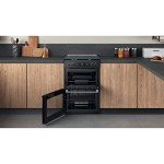 Cannon 60cm Grey Double Oven Gas Cooker