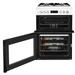 Beko 60cm Double Oven Gas Cooker - White