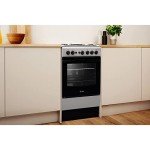 Indesit 50cm Silver Gas Cooker IS5G1PMSS