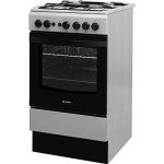 Indesit 50cm Silver Gas Cooker IS5G1PMSS