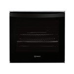 Indesit 50cm Dual Fuel Silver Cooker