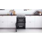 60cm Stainless Steel Gas Cooker with Catalytic Liners