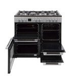 Willow WR100DF Silver Duel Fuel Range Cooker