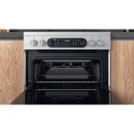 Hotpoint 60cm Dual Fuel Double Oven Cooker