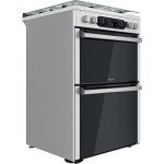 Hotpoint 60cm Dual Fuel Double Oven Cooker