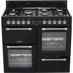 Leisure 100cm Cookmaster Black Gas Range Cooker