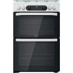 Hotpoint 60cm Double Oven Gas Cooker - White