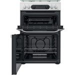 Hotpoint 60cm Double Oven Gas Cooker - White