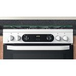 Hotpoint 60cm Double Oven Gas Cooker - White