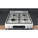 Hotpoint 60cm Double Oven Gas Cooker - White