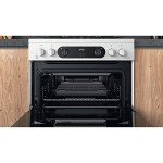 Hotpoint 60cm Double Oven Gas Cooker - White
