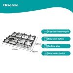 Hisense 60cm Gas Hob with Double Crown Wok