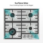 Hisense 60cm Gas Hob with Double Crown Wok