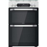 Hotpoint 60cm White Dual Fuel Cooker