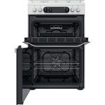 Hotpoint 60cm White Dual Fuel Cooker