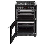 Belling Farmhouse 60DF Dual Fuel Cooker, Black