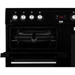 Beko 90cm Dual Fuel Range Cooker - Black