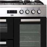 Beko 90cm Dual Fuel Range Cooker - Black